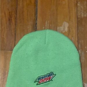 2009 Mountain Dew Green Beanie for Men